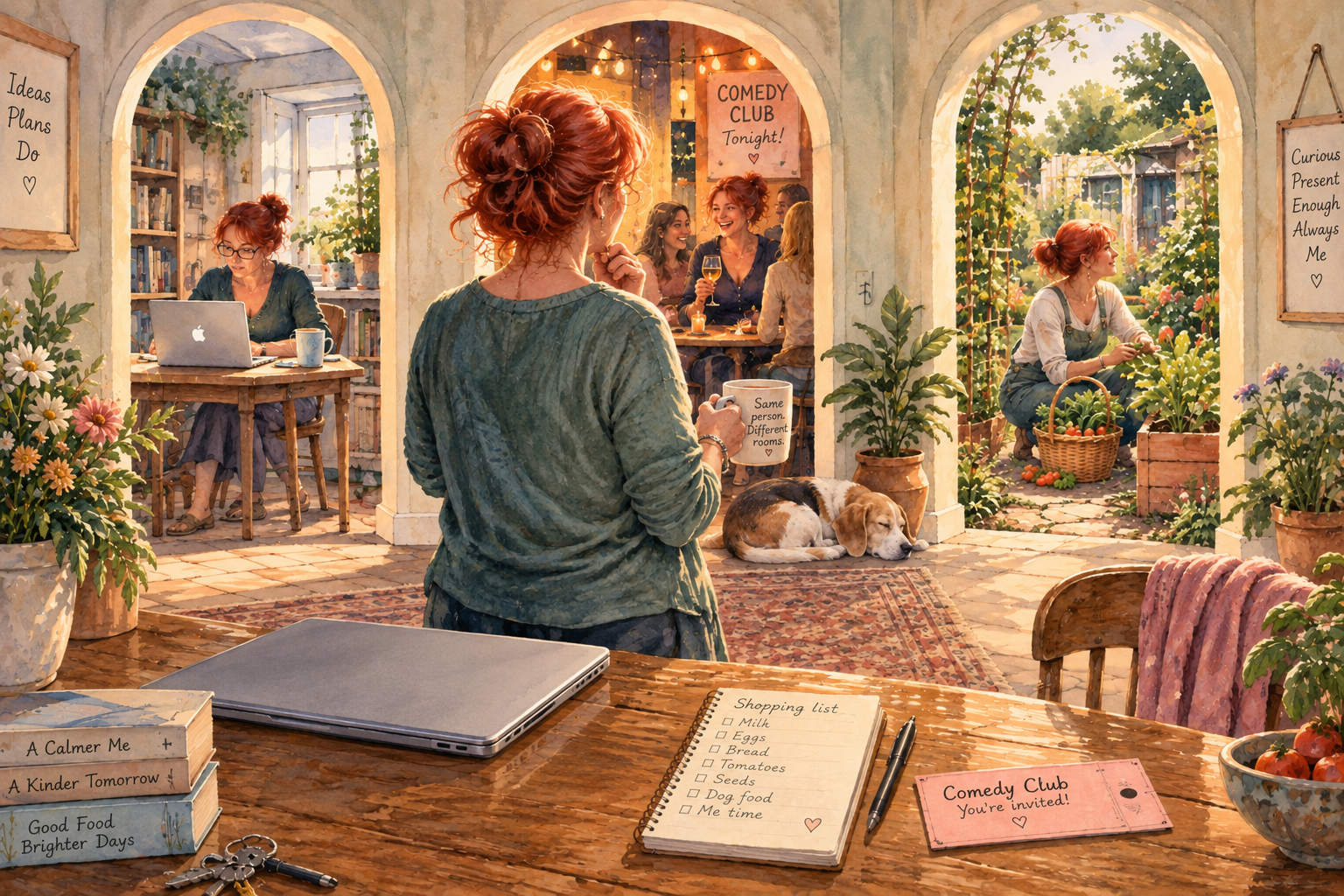 November Sit Awhile workshop illustration.